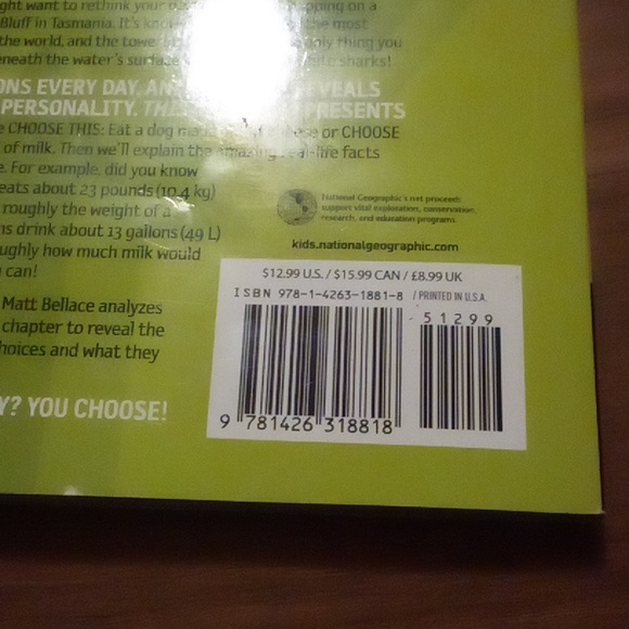 A National Geographic kids book that brings wacky choices for you and your kids! - Picture 4 of 4